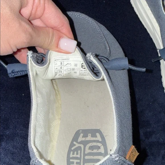 Hey Dude Blue Slip-On Loafers 8 - Picture 3 of 5